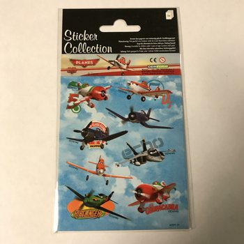 STICKERVEL: DISNEY PLANES,  Afm. 16 x 9 Cm. (10st.)