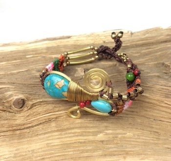 HANDMADE ORIGINALS ARMBAND BLUESTONE BRUIN (1st)