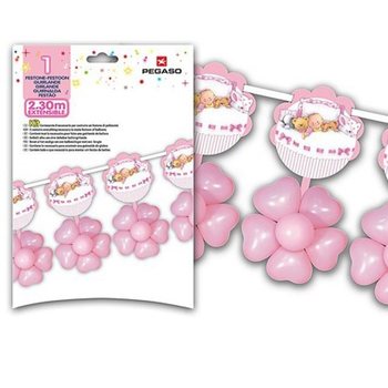 GROTE BALLONNENSLINGER 2.3 METER - ROZE (3st.)