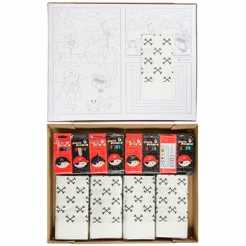 COMPLETE HORECA BOX PIRAAT - 48x Potloden Sets + 100x Kleurplaten + 100x Servetten (248st.)
