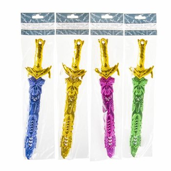 METALLIC GEKLEURD ZWAARD, 33 CM LANG (36st.)