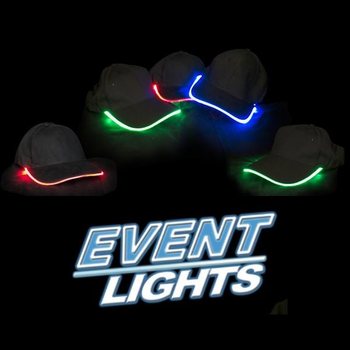 LICHTGEVENDE LED PET / PARTY CAPS - KLEUR: ORANJE (12st.)
