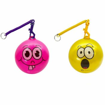 SMILEY BAL MET KOORD / BUNGEEBAL &Oslash;23 Cm (10st.)