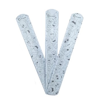 KLAP ARMBANDJES - KLEUR JE EIGEN SMILEY KLAP ARMBAND (36st.)