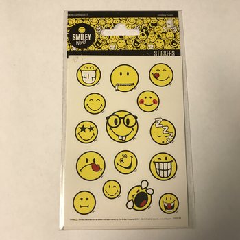 STICKERVEL: SMILEY&rsquo;S,  Afm. 16 x 9 Cm. (10st.)