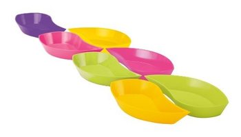 ZAK! DESIGNS  - TAFEL ART FLORA BLAD SNACKSET VAN 7 STUKS (1set.)