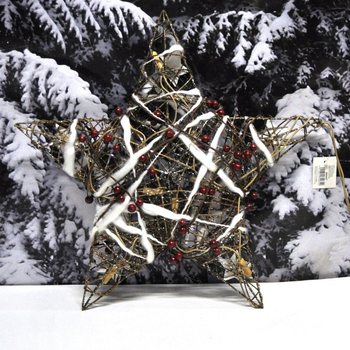 GROTE LICHTGEVENDE DECORATIE KERSTSTER 45 CM. (2st.)