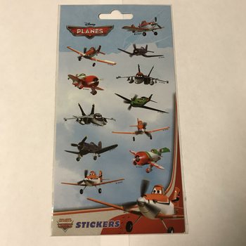 STICKERVEL: DISNEY PLANES,  Afm. 20 x 10 Cm. (10st.)