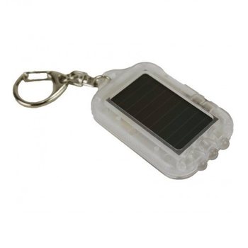 SOLAR SLEUTELHANGER MET  LED LICHT - TRANSPARANT (20st.)
