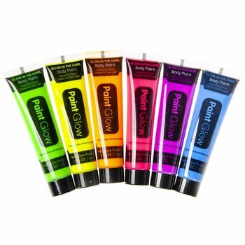 NEON Glow in the Dark Gezichtsverf - Blacklight Actief (Display 24 stuks)