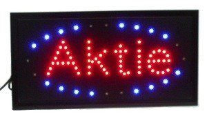 LED RECLAMEBORD - AKTIE