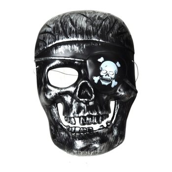 PIRATEN DOODSHOOFD MASKERS IN DISPLAY (58st.)
