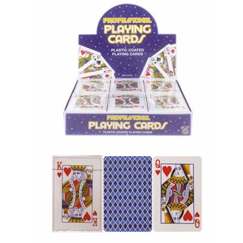 SPEELKAARTEN GEPLASTIFICEERD IN DISPLAY  (12st.)