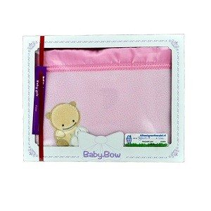 BABY BOW FLEECE DEKEN - ROZE
