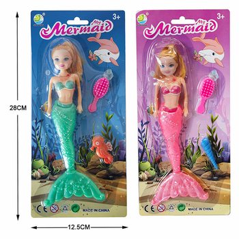 ZEEMEERMIN / MERMAID POP OP KAART (6st.)