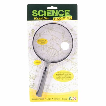 SCIENCE EXPLORER - XL VERGROOTGLAS OP KAART (1st.)