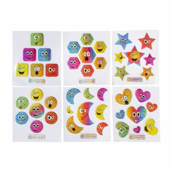 GLITTER STICKERS - MODEL: SMILEY (100st.)