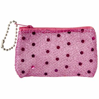 KLEINE GLITTER TASJES MET RITS (50st.)
