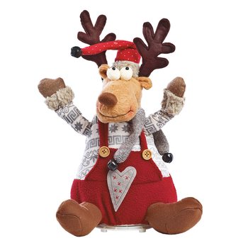 GROTE LUXE KERSTMIS RENDIER MET GELUID EN BEWEGING