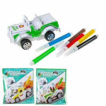 3D PUZZEL BOUW & KLEUR JE EIGEN AUTO (12st.)