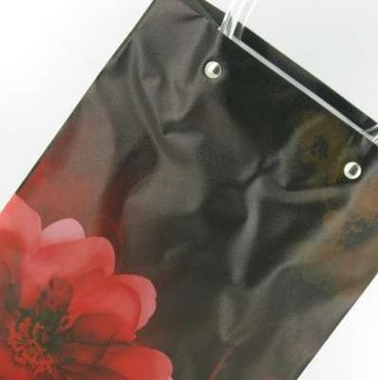 VERPAKKING/DRAAGTAS ZWART/RODE BLOEM LARGE (12st.)