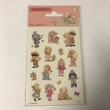STICKERVEL: MOREHEAD &ndash; LIEVE KINDEREN,  Afm. 16 x 9 Cm. (10st.)