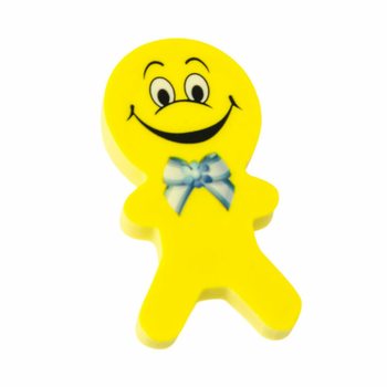 2-DELIGE VROLIJKE SMILEY POPPETJES GOM (36st.)