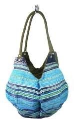 Art.nr: 97732B - B-FAIR TAS POUCHE GROEN/BLAUW(1st)