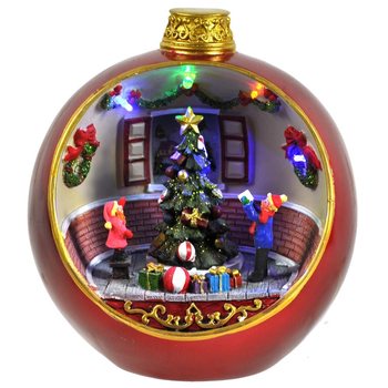 LUXE KERSTMIS ORNAMENT MET LICHT EN GELUID