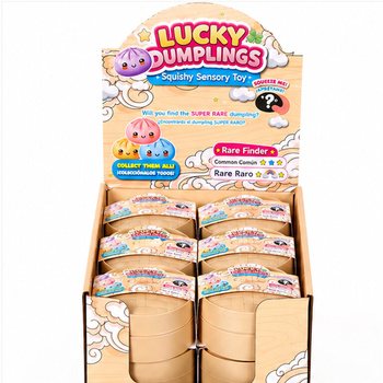 RAGE - LUCKY DUMPLINGS - Squishy Bun Dumplings GROOT Afm. 8.5 x 8.5 x 4.8 Cm - IN DISPLAY (12st.)