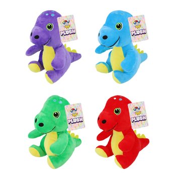 PLUCHE DINOSAURUS - 19CM HOOG - MIX KLEUREN (12st.)
