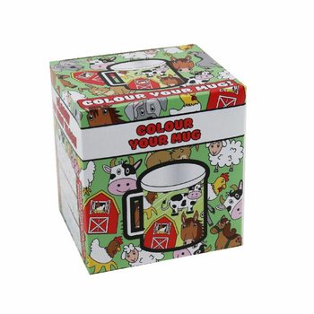 BOERDERIJ DIEREN - KLEUR JE EIGEN DRINKBEKER (2st.)