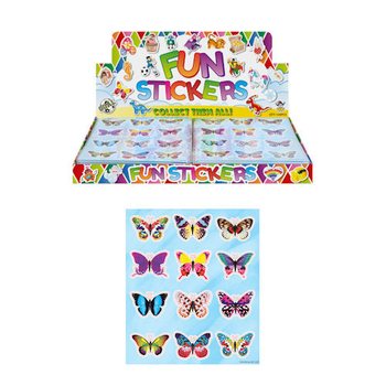 FUN STICKERS &ndash; MODEL: VLINDERS (120st.)