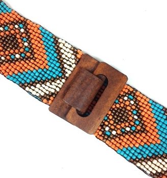 HANDMADE IBIZA RIEMEN AZTEK MINTBLAUW (1st)