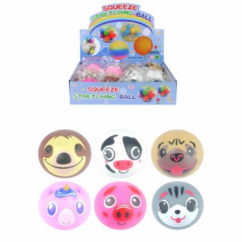 MIX DIEREN SQUEEZE / KNIJPBALLEN IN DISPLAY (12st.)