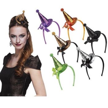 HEKSENHOED DIADEEM MET GLITTERS (6st.)