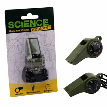 SCIENCE EXPLORER SURVIVAL FLUIT MET KOMPAS EN TEMPERATUUR METER OP KAART (24st.)