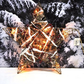GROTE LICHTGEVENDE DECORATIE KERSTSTER 45 CM. (2st.)