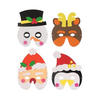 MIX KERST MASKERS VAN FOAM (24st.)