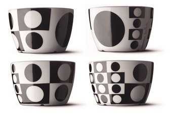 MENU - VERNER PANTON 4-DELIGE KOMMENSET 12 CM. (1st.)
