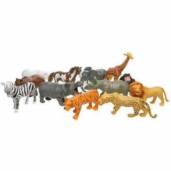 GROTE WILDE DIEREN - SPEELFIGUREN IN DISPLAY (12st.)