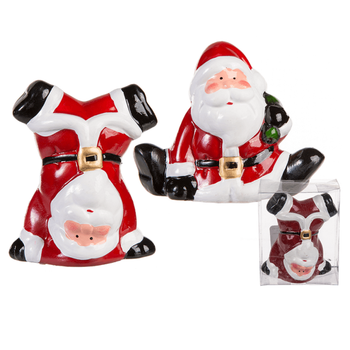 CERAMIC KERSTMANNEN IN GIFTBOX,  Ca. 9 Cm. (24st.)