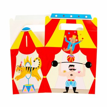 MENUBOX / TRAKTATIEDOOSJE CIRCUS 14x10x17 Cm. (12st.)