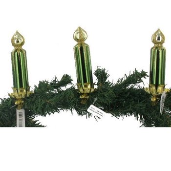 3 KERSTBOOM DECORATIE KAARSEN (6st.)