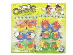 FOAM KINDER BRILLEN - MIX op KAART (6x6 Kaart.)