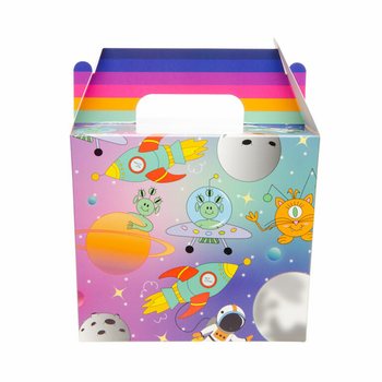 MENUBOX / TRAKTATIEDOOSJE SPACE / RUIMTE 14x10x17 Cm. (12st.)