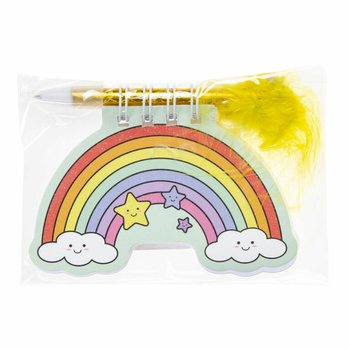 REGENBOOG NOTITIEBOEKJE PEN (12st.)
