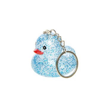Glitter Eend Sleutelhangers - Mix Kleuren (12 stuks)