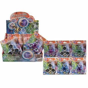 **MEGAGOEDKOOP** METALLIC COOL SPINNER OP KAART (24st.)