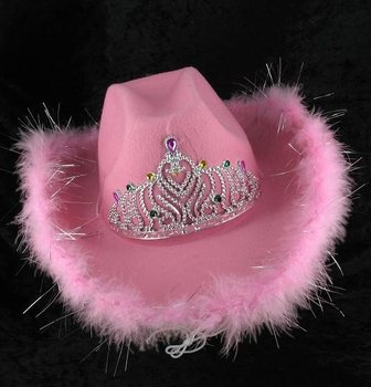 COWBOY HOED - ROSE (6st.)
